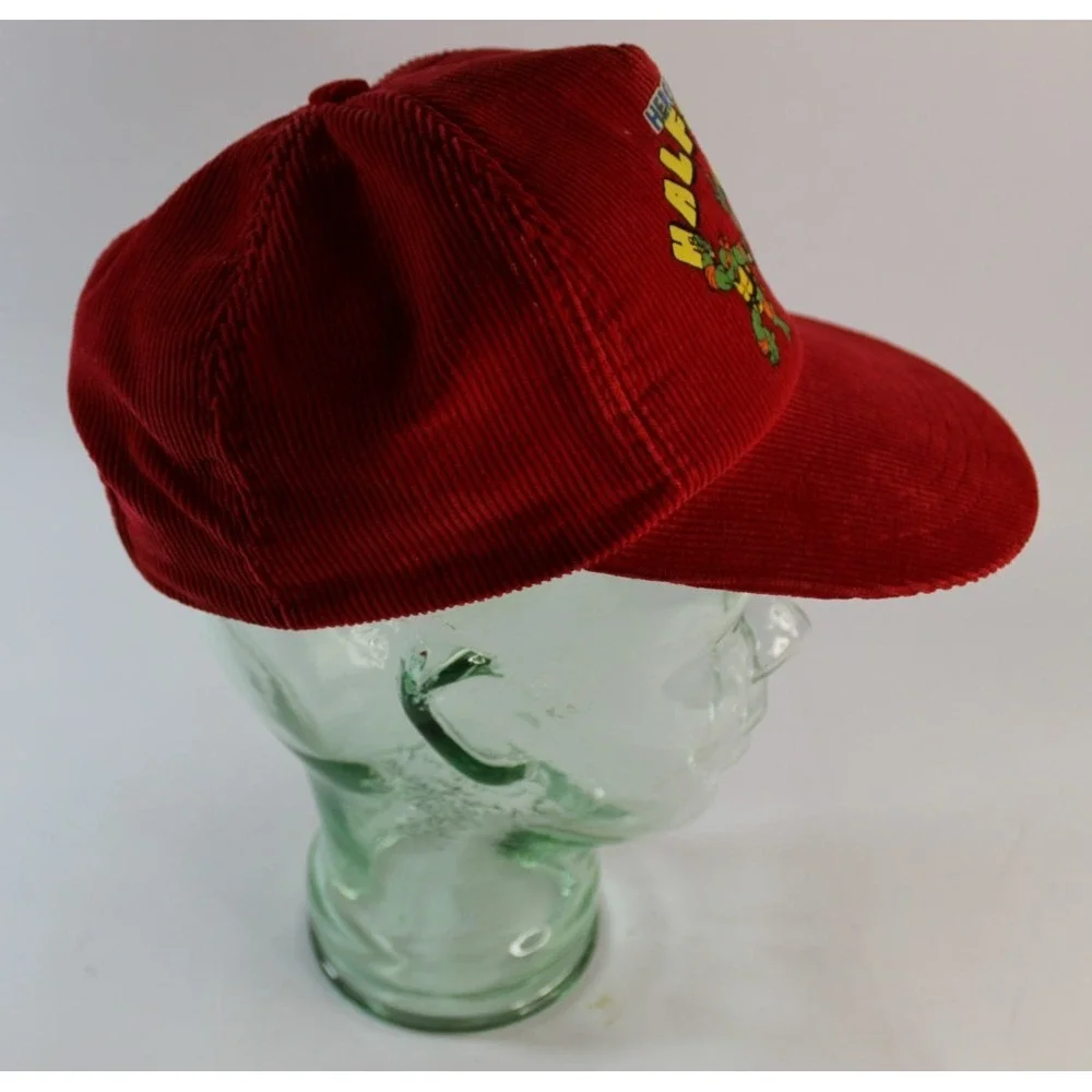 Rare Vintage Red 1988 Teenage Mutant Ninja Turtles Corduroy Hat Size Boys Mirage